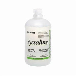 Honeywell Safety 32-000454-0000 Eyesaline® Portable Personal Eyewash Bottle with Extended Flow Nozzle, 16 oz Bottle, 3 Years Shelf