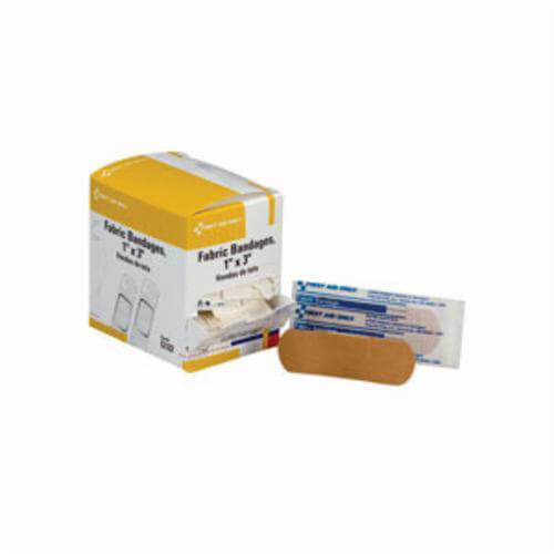 First Aid Only® G122 Adhesive Bandage, Fabric, Beige, 3 in L x 1 in W