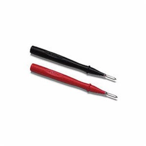 Fluke® TP1 Test Probe, Slim Reach, 10 A, 1000V AC, Safety Rating: CAT II 1000 V/10 A, 10 in Length, Stainless Steel Tip, Black/Red