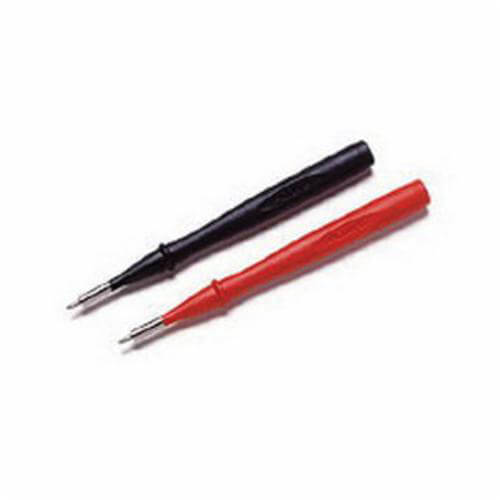 Fluke® TP4 Test Probe, Slim Reach, 10 A, 1000V AC, Safety Rating: CAT II 1000 V/10 A, 4 mm dia, 8.9 in Length, Black/Red