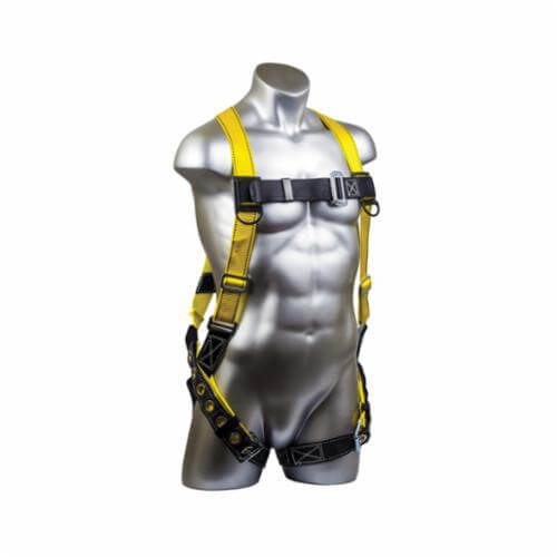 Guardian® 01703 Velocity Harness, S to L, 130 to 420 lb Load, Nylon/Polyester Strap, Pass-Thru Leg Strap Buckle