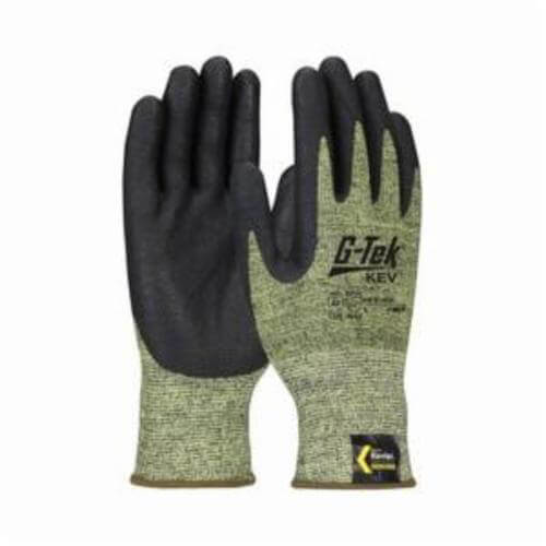 G-Tek® 09-K1600/XL KEV™ Cut-Resistant Gloves, XL, Foam Nitrile Coating, DuPont™ Kevlar®/Nylon/Steel Fiber, Elastic/Knit Wrist Cuff