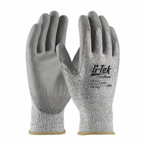 G-Tek® 16-530 Palm and Fingers Coated Glove, High Performance Polyurethane Fiber, Abrasion/Chemical/Cut/Puncture/Tear/UV/Water Resistant