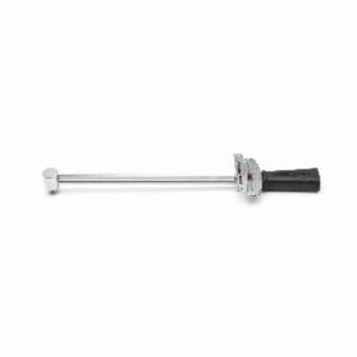 GearWrench® 2957N Beam Torque Wrench, Imperial/Metric, 1/2 in Drive, 0 to 150 ft-lb, Graduations: 5 ft-lb, 20 in OAL, CW/CCW
