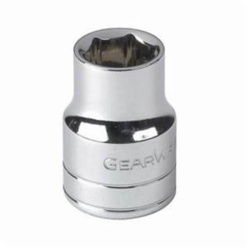 GearWrench® 80128 Socket, Standard Length, Metric, Square Drive, 1/4 in Drive, 6 mm Socket, 24.5 mm OAL, 9 mm Opening Depth