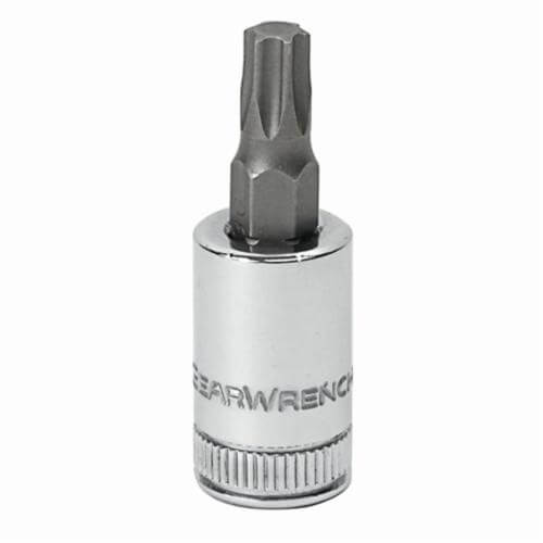 GearWrench® 80454 Socket Driver Bit, Standard Length, Imperial, Torx® Drive, 3/8 in Drive, Torx® Bit, T50 Bit, 1.181 in Bit Length