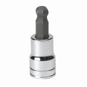 GearWrench® 82506 Socket Driver Bit, Standard Length, Metric, Hex Drive, 3/8 in Drive, Ball Hex Bit, 10 mm Bit, 1.181 in L Bit