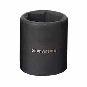 GearWrench® 84115 Socket, Standard Length, Impact Rated, Metric, Square Drive, 1/4 in Drive, 6 mm Socket, 0.906 in OAL