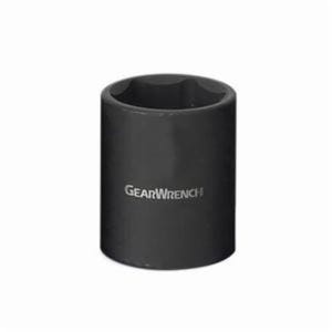 GearWrench® 84318N Socket, Standard Length, Impact Rated, Metric, Square Drive, 3/8 in Drive, 17 mm Socket, 1.181 in OAL