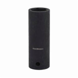 GearWrench® 84583N Socket, Deep Length, Impact Rated, Metric, 1/2 in Drive, 25 mm Socket, 78 mm OAL, 0.945 in Opening Depth