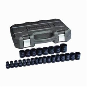 GearWrench® 84933N Impact Socket Set, ASME B107.33M, 6 Points, 1/2 in Drive, 25 pc, Included Socket Size: 8 to 36 mm