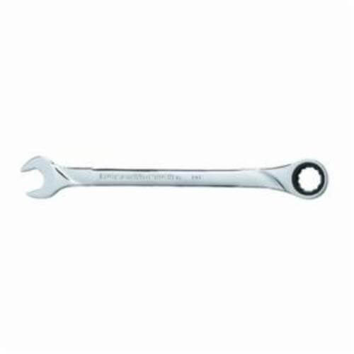 GearWrench® 85007 Combination Wrench, Open End, Metric, Standard Ratcheting Wrench, 12 Points, 0/15° Offset