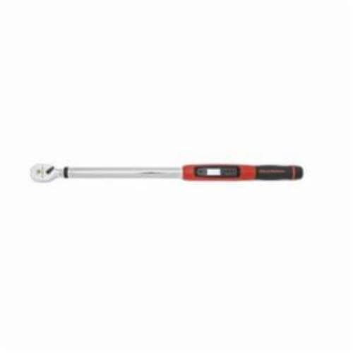 GearWrench® 85077 Electronic Torque Wrench, 1/2 in Drive, 25.1 to 250.8 ft-lb Torque, Graduations: 0.1 ft-lb/0.1 N-m, 24.62 in OAL
