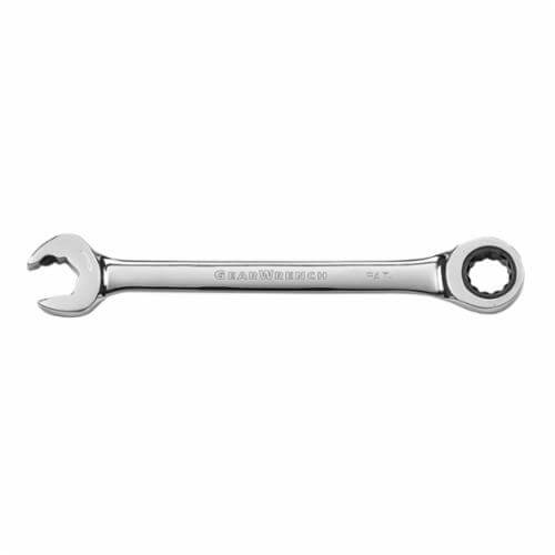 GearWrench® 85515 Combination Wrench, Open End, Metric, Standard Ratcheting Wrench Type, 15 mm Wrench Opening, 12 Points