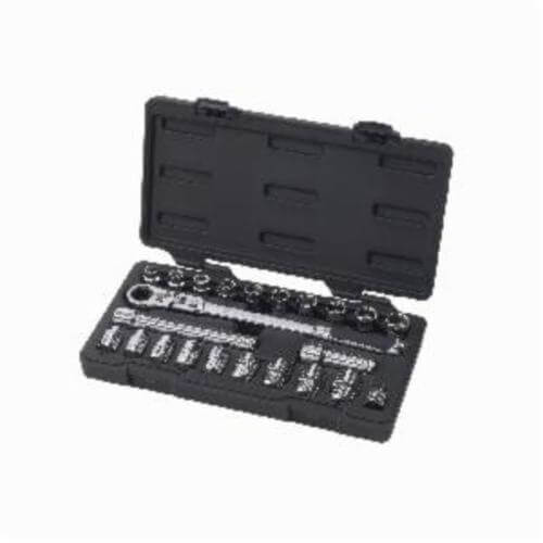 GearWrench 893823 Pass Thru XL Series Mechanics Tool Set Imperial Metric 3 8 in 23 pc