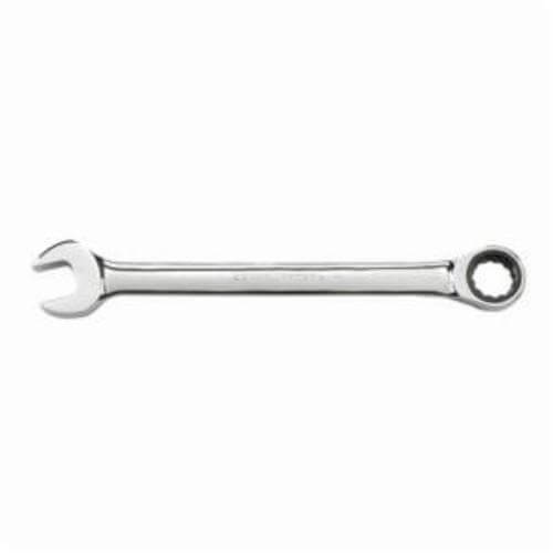 GearWrench® 9146D Combination Wrench, Jumbo Open End Regular Length, Metric, Standard Ratcheting Wrench, 12 Points, 0/15° Offset