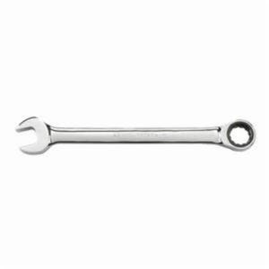 GearWrench® 9146D Combination Wrench, Jumbo Open End Regular Length, Metric, Standard Ratcheting Wrench, 12 Points, 0/15° Offset