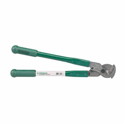 Greenlee® 718 Extended Handle Cable Cutter, 350 kcmil aluminum, 4/0 AWG to 350 kcmil copper cable/wire, 18 in OAL