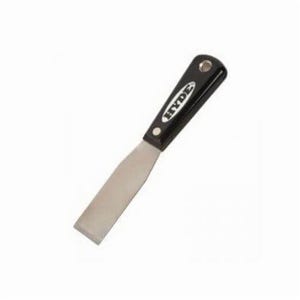 Hyde® 02200 Heavy Duty Putty Knife, 3-7/8 in L x 1-5/16 in W, High Carbon Steel Blade, Stiff Blade Flexibility, Chisel Edge