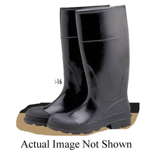 Hygrade SB-16 10 Lightweight Knee Boot, SZ 10, 16 in H, Steel Toe, Vinyl Upper, Resists: Salt Water, Solvents, Alkalis, Ozone, Blood, Grease, Tar