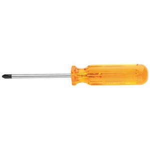 Klein® Bull Driver™ BD111 Screwdriver, #1 Profilated Phillips® Point, 6-5/8 in OAL, Plastic Handle, Polished Chrome
