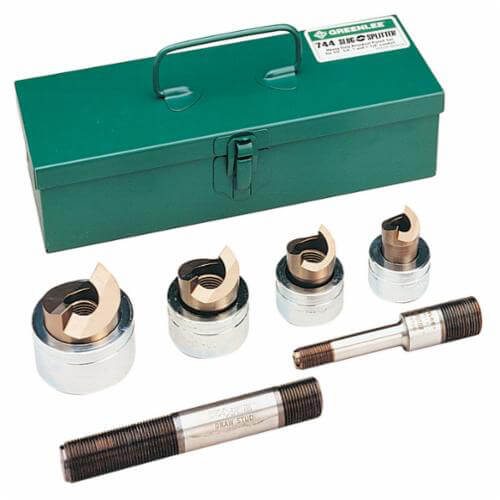 Greenlee® 745 Slug Splitter® SC® Hydraulic Knockout Punch Set, 10 ga Capacity