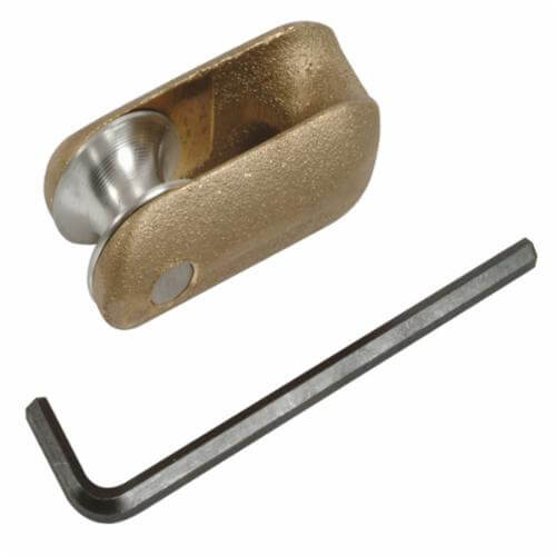 Greenlee® 678 Rope Clevis, 6,500 lb Capacity, 0.94 in ID, for Use with Flexible Eye Grip, 3-1/2 in L x 1-3/4 in W