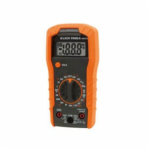 Klein® MM300 Manual Ranging Digital Multimeter, 600V AC/DC, 10 A, 20 MOhm, 2000 Count LCD Display