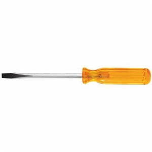 Klein® BD306 Screwdriver, 5/16 in Keystone Point, 11-3/16 in OAL, Plastic Handle, Polished Chrome, ANSI/ASME Specified