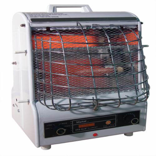 TPI 198TMC 1-Phase Radiant/Fan Forced Standard Portable Electric Heater, 5120 btu/hr Capacity, 120 VAC, 1.5/0.9/0.6 kW