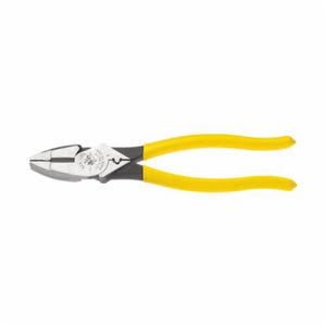Klein® D213-9NE-CR New England Nose Lineman's Plier, 1-19/32 in L x 1-1/4 in W x 5/8 in Thick Steel Jaw, Crosshatch Knurled Jaw Surface