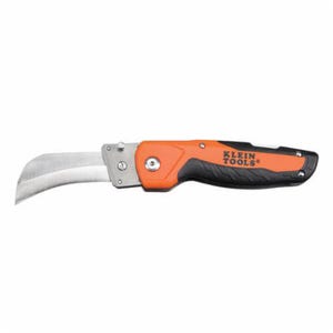 Klein® 44218 Cable Skinning Utility Knife with Replaceable Blade, Hawkbill/Sheepsfoot Blade, 440A SS Blade, 7.797 in OAL