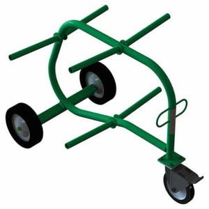 Greenlee® 909 Caddy® Wire Dispenser, 2500 ft Spool Up to 18 in dia, 13 in W Spool, Steel, Green