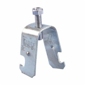 nVent Caddy® SCH12 1 pc Strut Clamp, 1/2 in, 3/4 in Conduit, 200 lb Load, 0.57 to 0.92 in OD, Steel