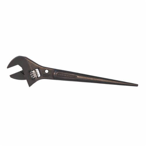 Klein® 3227 Adjustable Spud Wrench, 1-5/16 in Spud Handle Wrench, Black Oxide, 11 in OAL, Alloy Steel