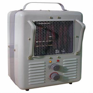 TPI 188TASA 1-Phase Fan Forced Milk-House Style Standard Portable Electric Heater, 5120 btu/hr Capacity, 120 VAC, 1.5/1.3 kW