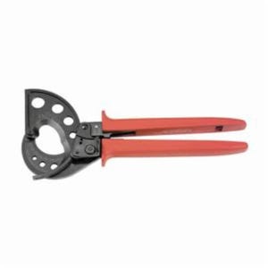 Klein® 63750 Ratcheting Cable Cutter, 1000 kcmil Cable/Wire, 12-1/8 in OAL, Hard Steel Jaw