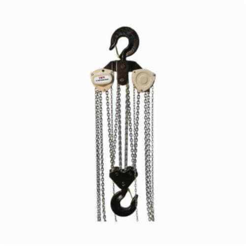 JET® 109110 L-100 Hand Chain Hoist with Overload Protection, 15 ton Load, 10 ft Lifting Height, 80 x 2 lbf Rated
