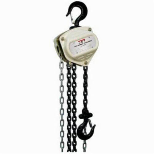 JET® 101920 S90-150-10 Contractor Grade Hand Chain Hoist, 1-1/2 ton Load Capacity, 10 ft Lifting Height, Weston Style Double Ratchet Pawl Brake
