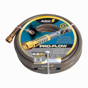 Jackson® 4003600 Pro-flow Heavy Duty Professional Hose, 5/8 in Nominal, 50 ft L, 450 psi Working, Brass/PVC