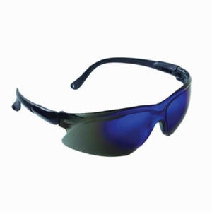 KleenGuard* 14475 V20 Visio® Lightweight Safety Glasses, Hard Coated, Blue Mirror Lens, Black, Polycarbonate Frame and Lens