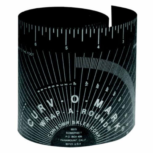 Jackson Safety* 14752 Contour Medium Wrap-A-Round, 4 ft L x 3.88 in W Blade, Flexible Gasket, Metric, Inches to 8ths