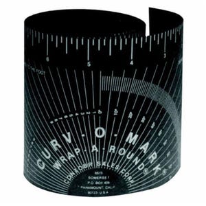 Jackson Safety* 14752 Contour Medium Wrap-A-Round, 4 ft L x 3.88 in W Blade, Flexible Gasket, Metric, Inches to 8ths