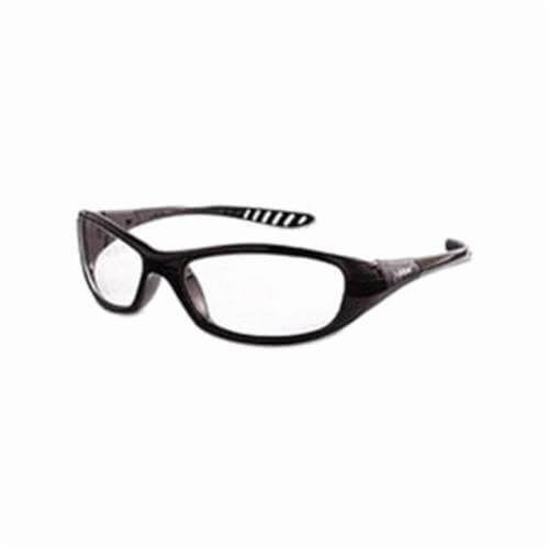 KleenGuard* 20539 V40 Hellraiser Lightweight Safety Glasses, Anti-Scratch, Clear Lens, Black, ANSI Z87.1, CE Certified