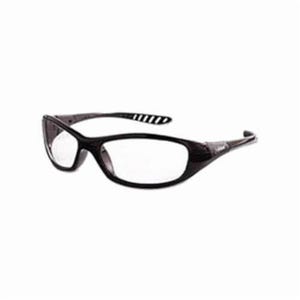 KleenGuard* 20539 V40 Hellraiser Lightweight Safety Glasses, Anti-Scratch, Clear Lens, Black, ANSI Z87.1, CE Certified