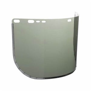 Jackson Safety* 29082 F30 D Shape Bounded Faceshield Visor, Light Green, Acetate/Aluminum Bound, 9 in H x 15-1/2 in W x 0.04 in Thick Visor