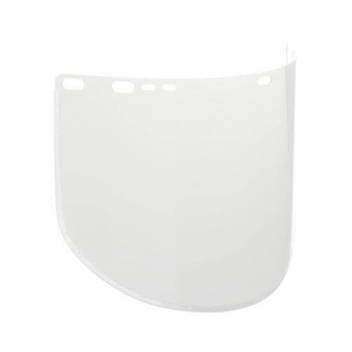 Jackson Safety* 29091 F30 D Shape Bounded Faceshield Visor, 9 in H x 15-1/2 in W, Acetate/Aluminum Bound, Clear