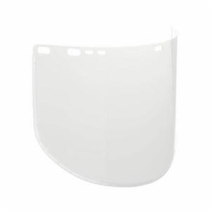 Jackson Safety* 29091 F30 D Shape Bounded Faceshield Visor, 9 in H x 15-1/2 in W, Acetate/Aluminum Bound, Clear