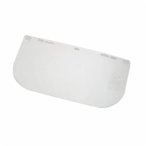 Jackson Safety* 29104 F10 E Shape Unbounded Face Shield Visor, 8 in H x 15-1/2 in W, PETG, Clear