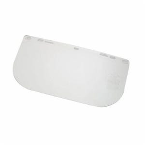 Jackson Safety* 29104 F10 E Shape Unbounded Face Shield Visor, 8 in H x 15-1/2 in W, PETG, Clear